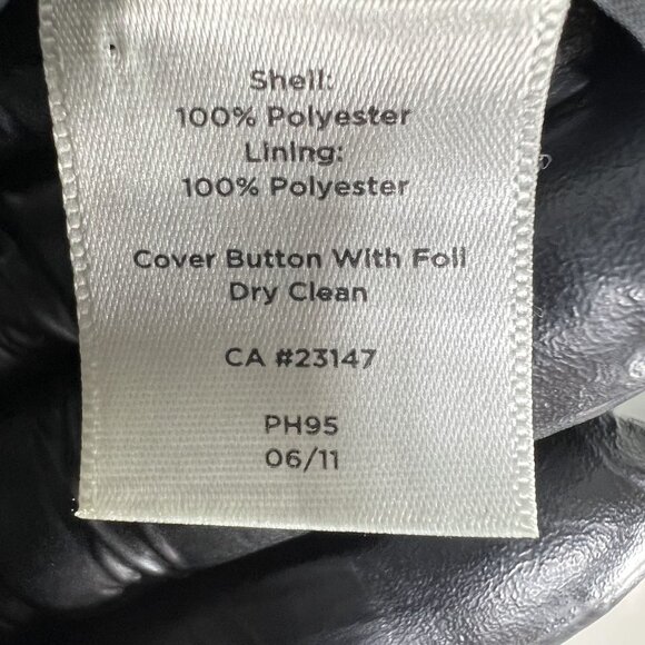 Talbots Womens 16 Black Shift Dress Long Sleeve Rhinestone Cuff Buttons Elegant - Picture 15 of 16